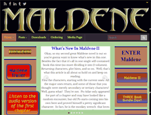 Tablet Screenshot of maldene.com